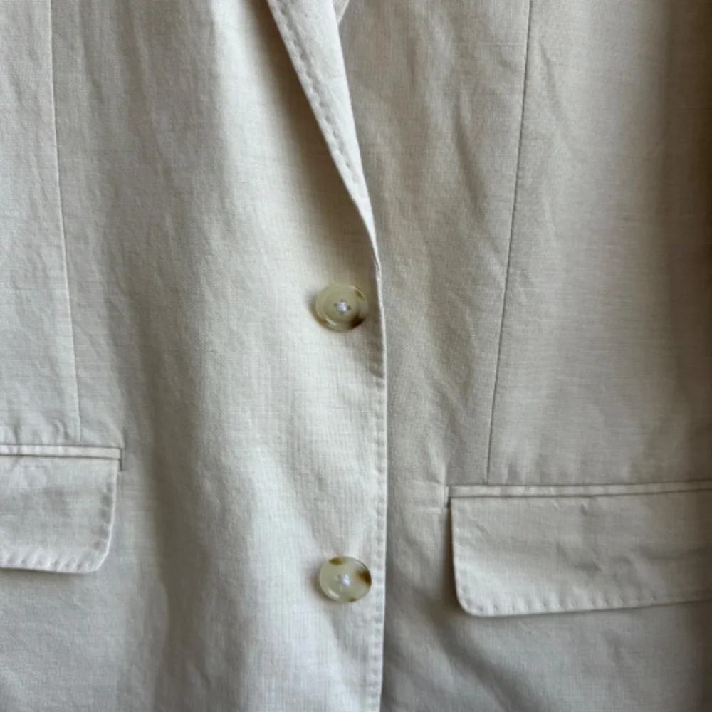 J. Crew Cream Single-Breasted Sport Coat
